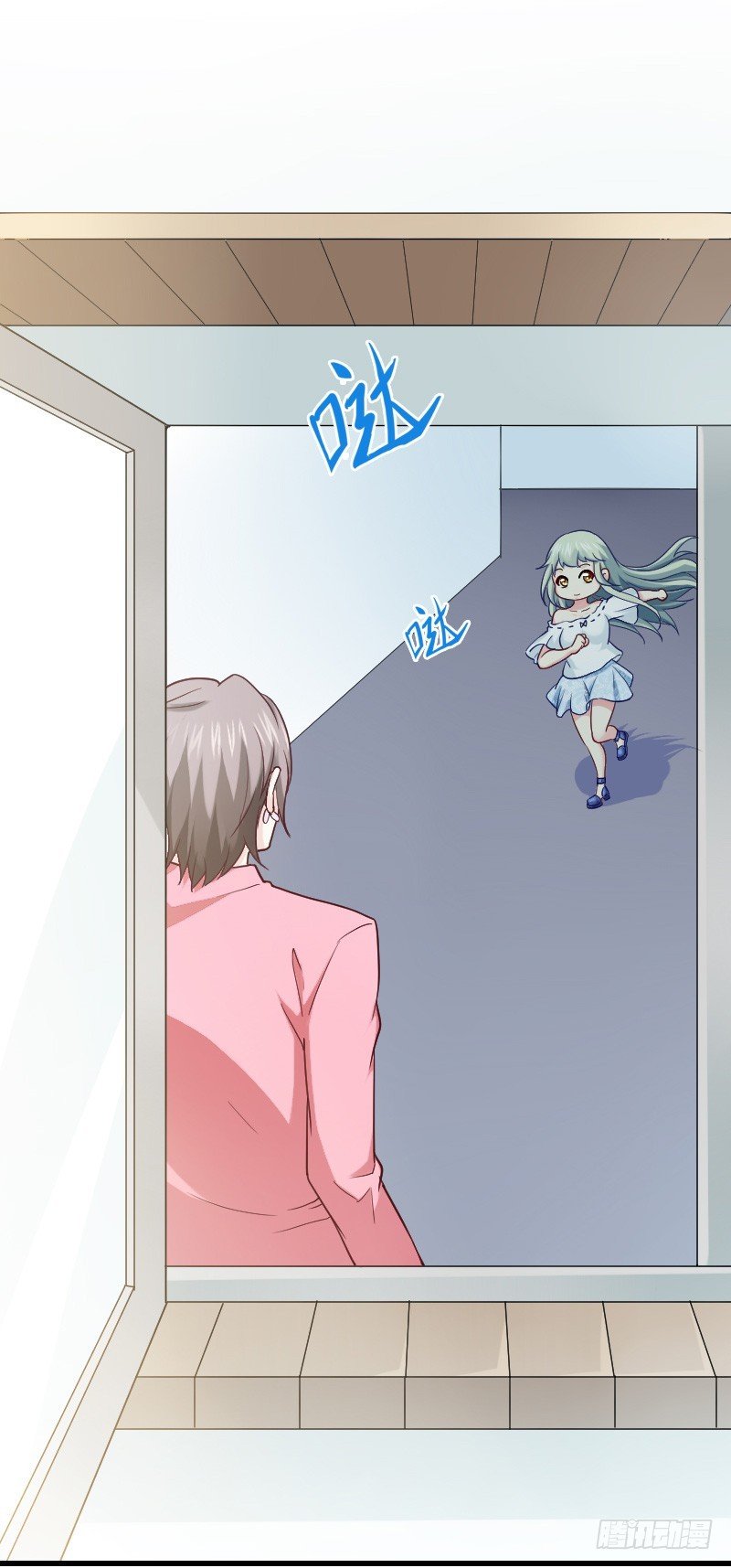 空中一抱！