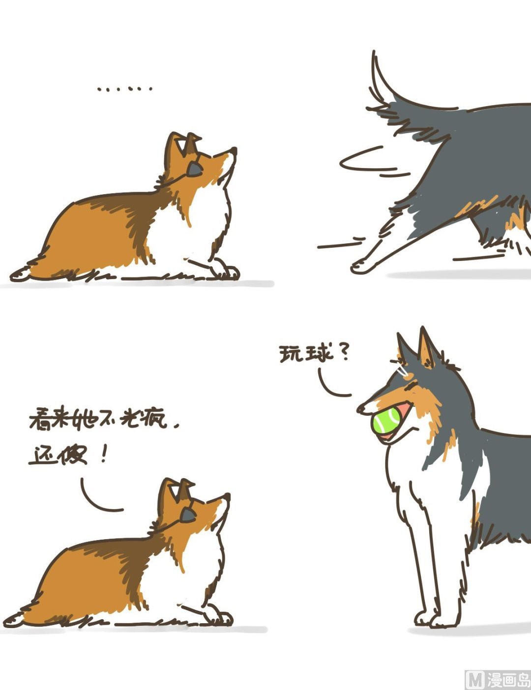 拉拉与花花