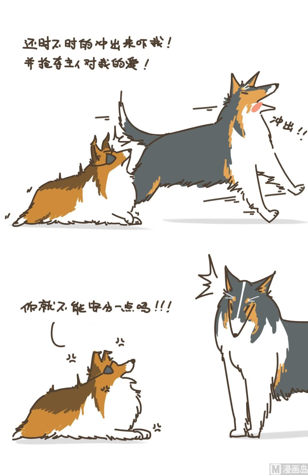 拉拉与花花