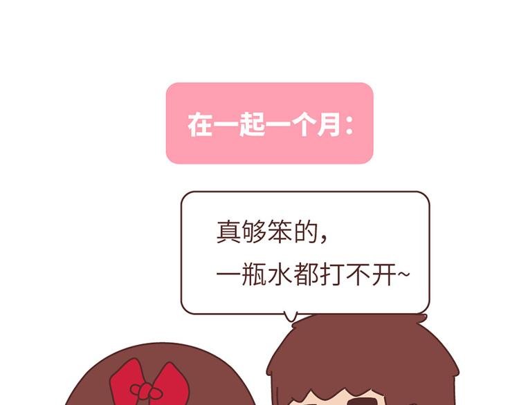 在一起1个月VS在一起1年