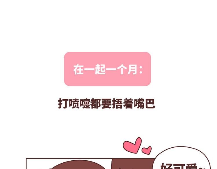在一起1个月VS在一起1年