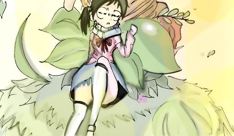 乘坐巨鸟的少女