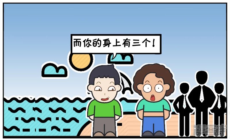 子阳和妈妈一起去海边游泳