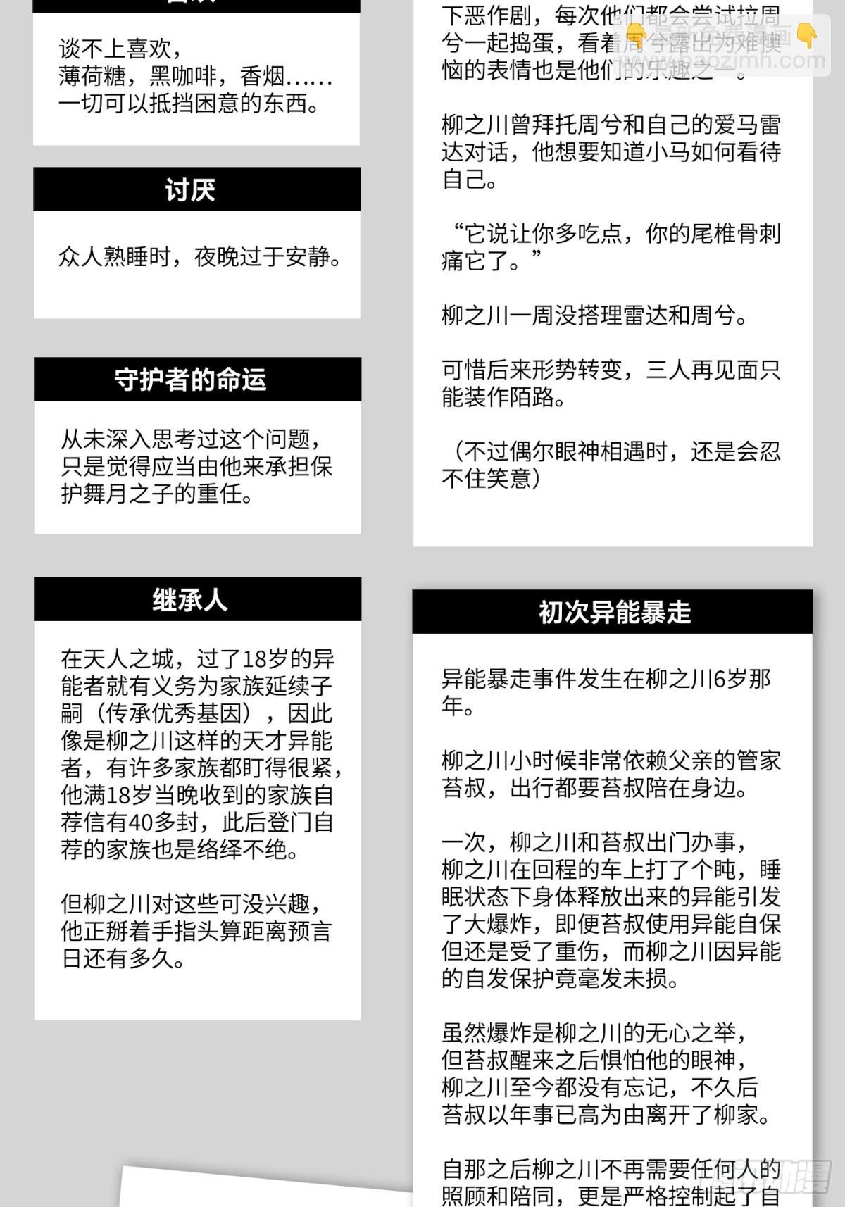 设定-13位角色设定流出