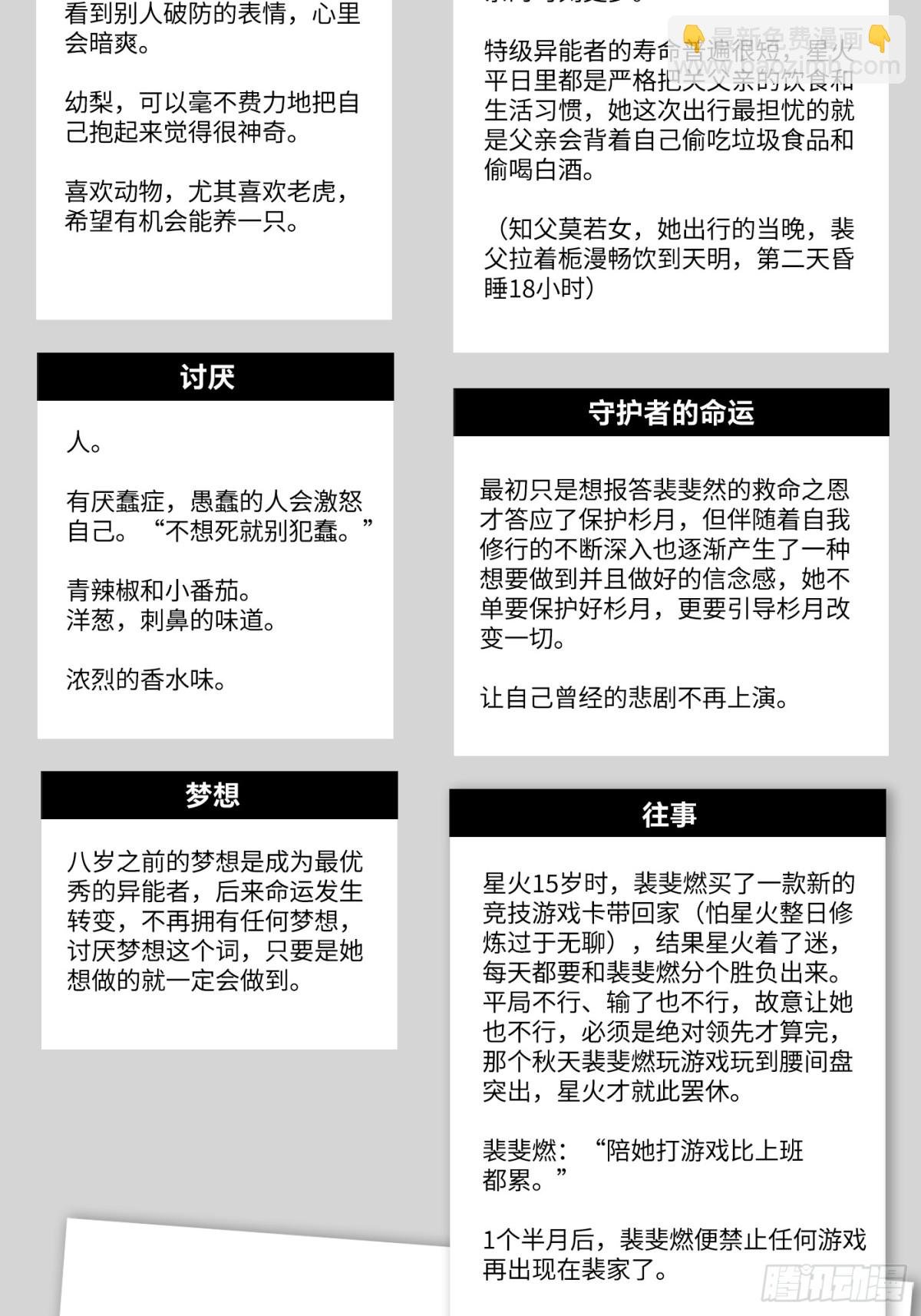 设定-13位角色设定流出