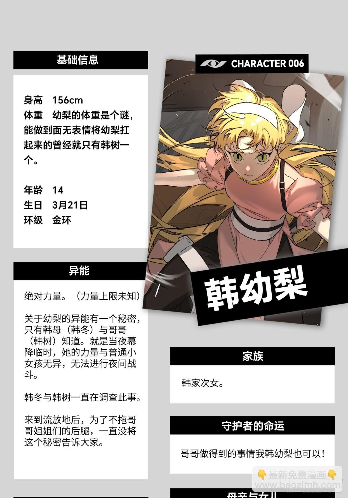 设定-13位角色设定流出