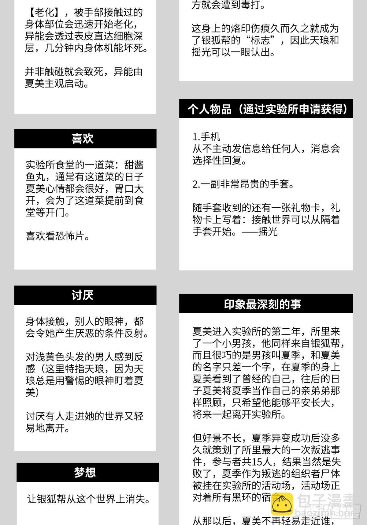 设定-13位角色设定流出
