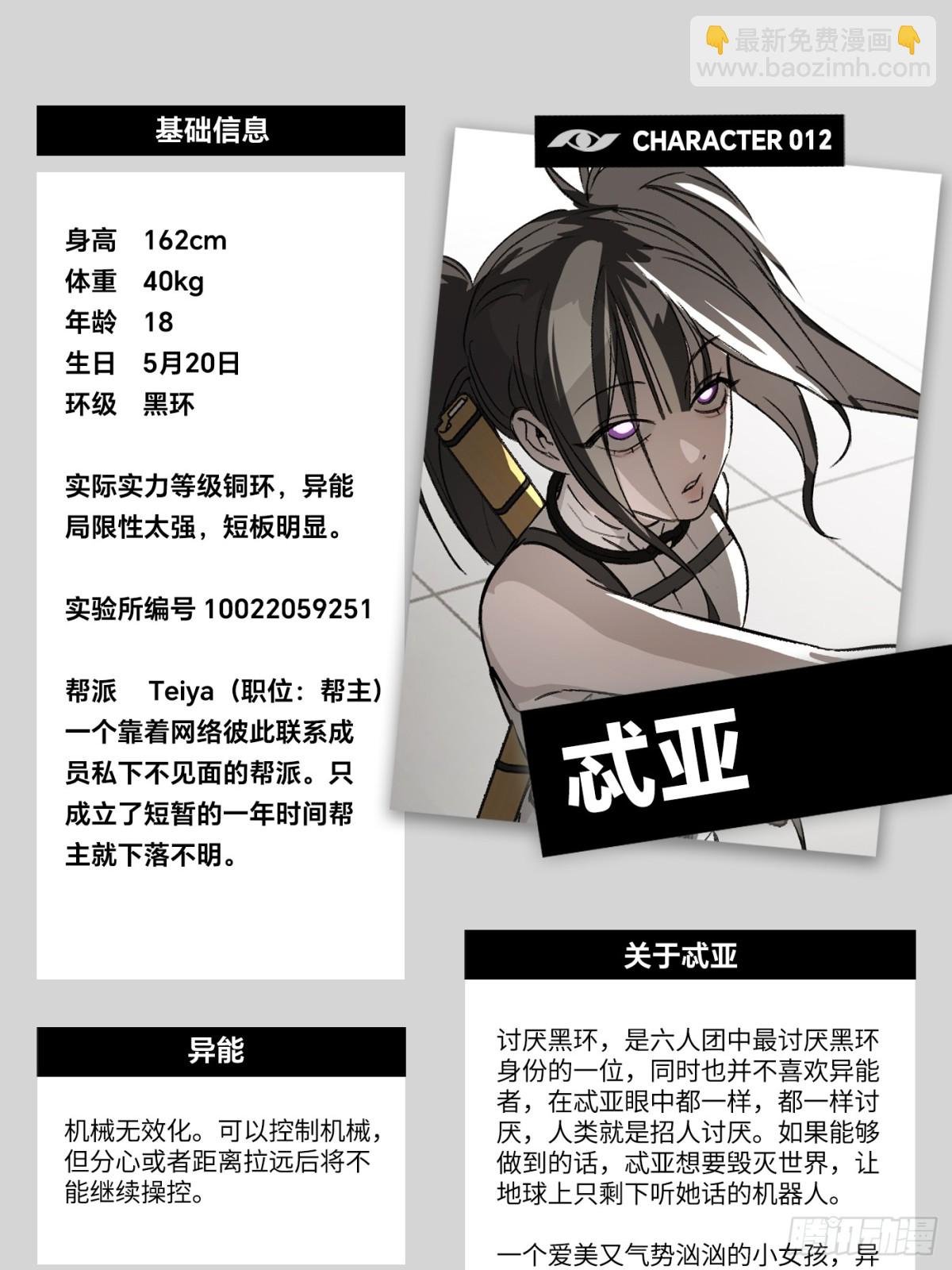 设定-13位角色设定流出