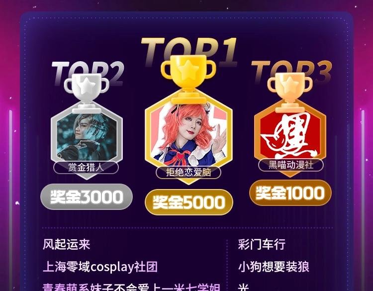 KK国漫COS大赏初赛晋级名单公布