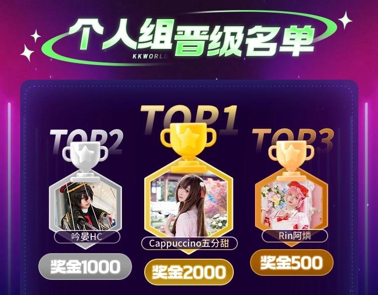 KK国漫COS大赏初赛晋级名单公布