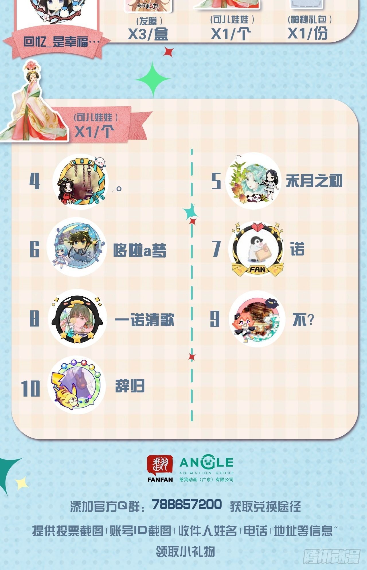 最终获奖名单