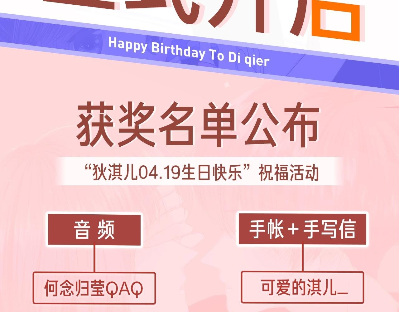 狄淇儿生日邀请函
