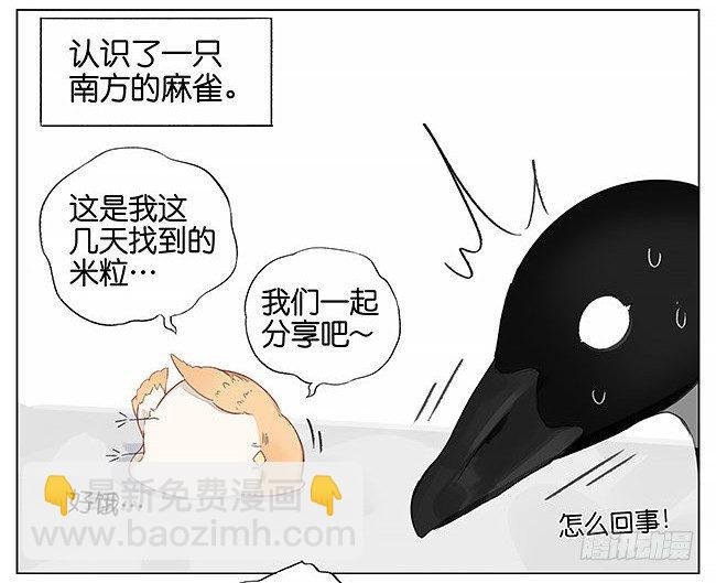 觅食。