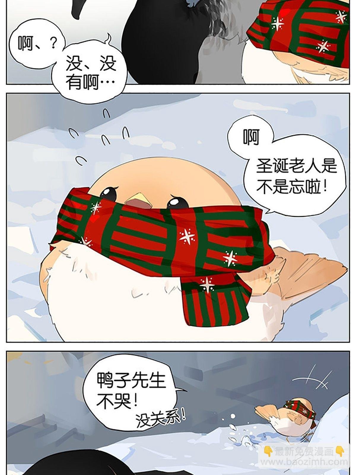 圣诞老人和鸟。