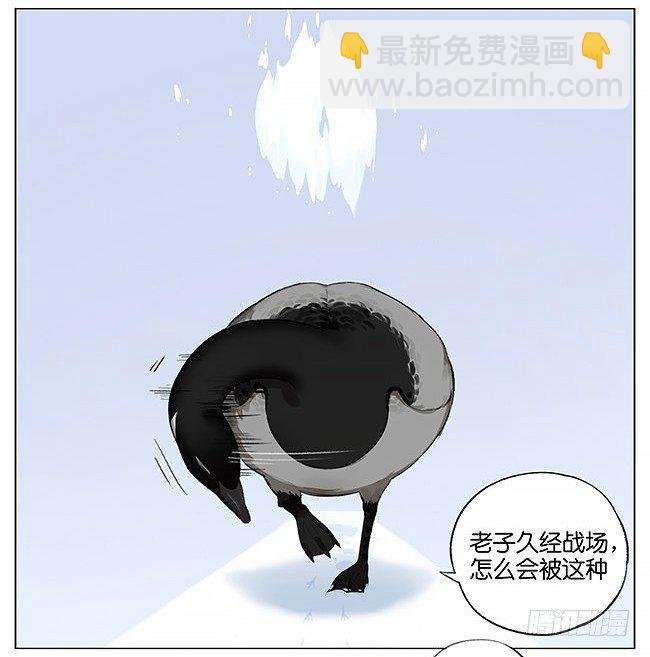 雪上的小脚印。