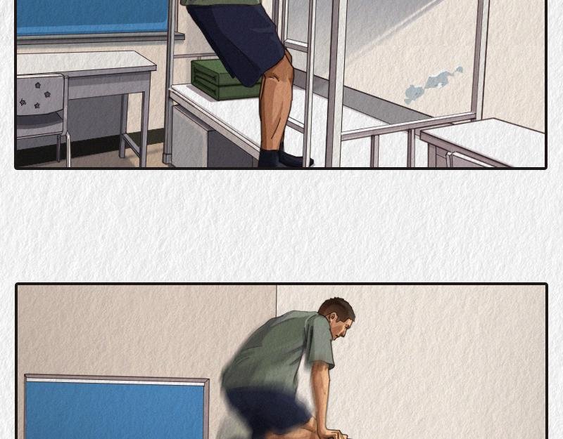 来看看上铺的兄弟如何上床