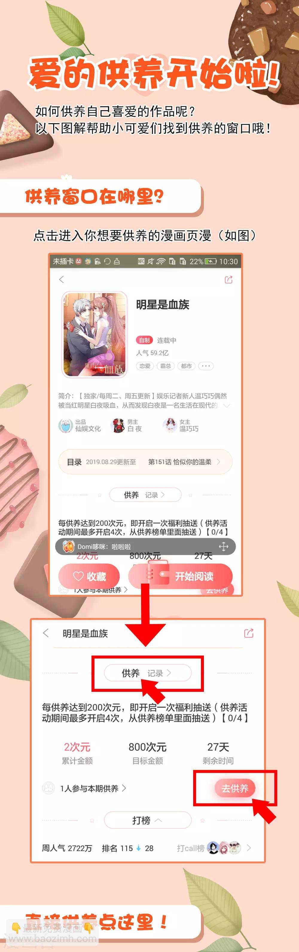 供养活动 听说，爱的供养可以加更哦~