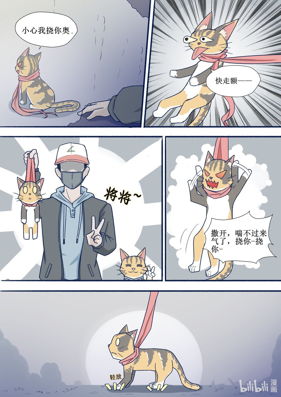1 捉到猫了