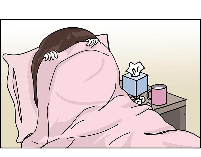 生病了