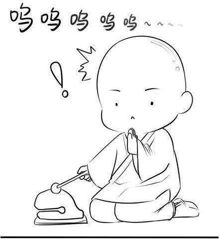 小和尚敲木鱼