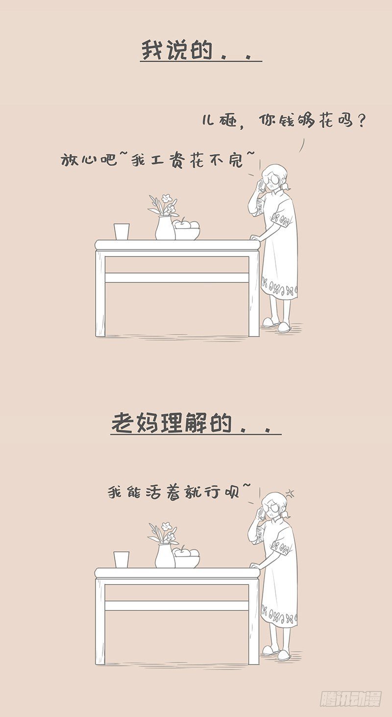 我说的和老妈理解的