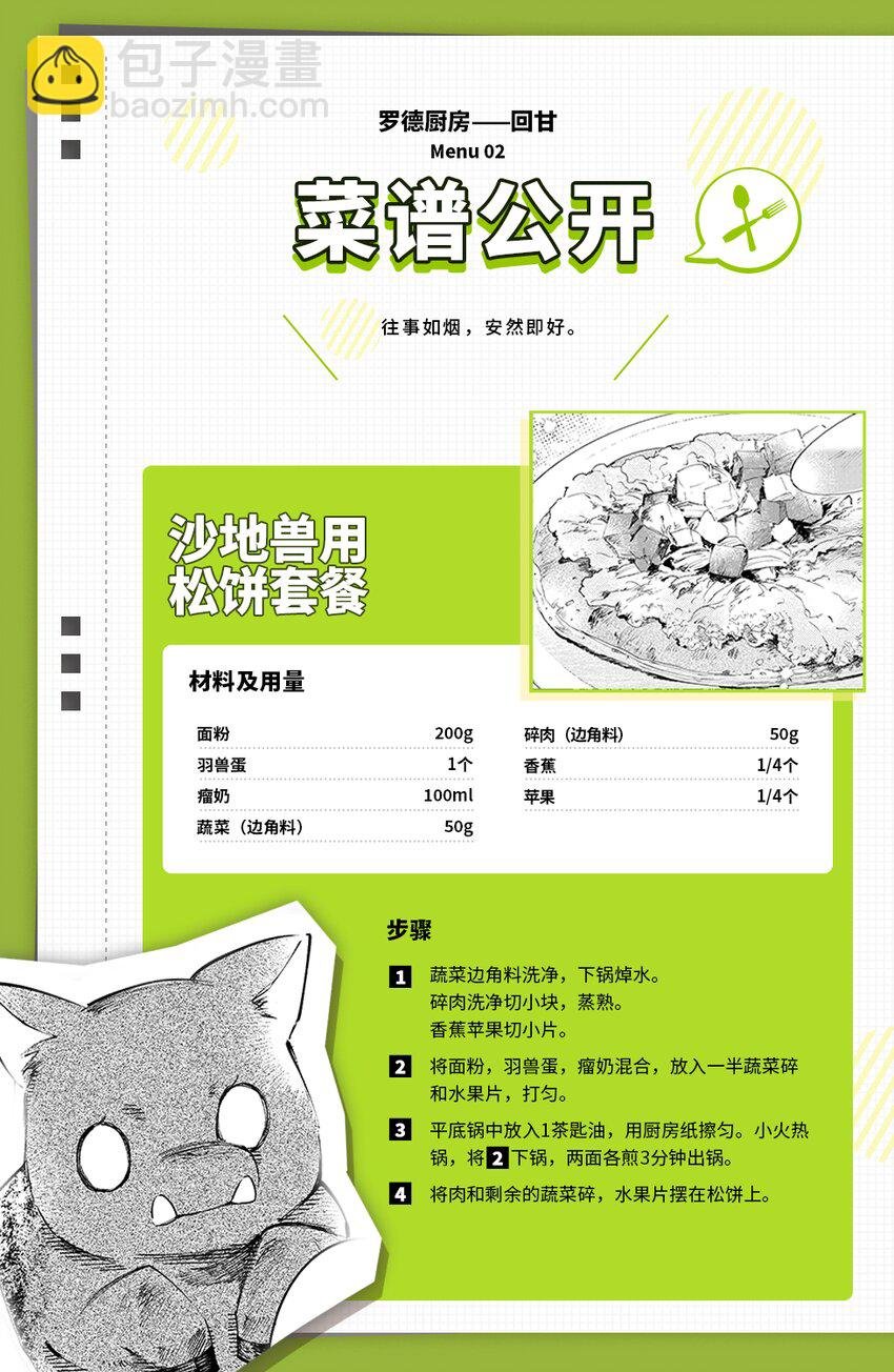 Menu 02 松饼早餐卷与谢拉格第一大厨